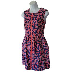 Preppy twee  Academia plaid blue& red Dress ASO FASHION STAR SHOW Sz 2